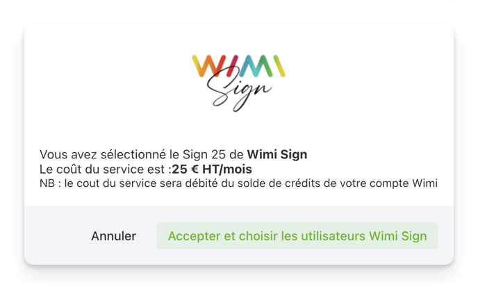 04-wimi-sign-fr-confimer-le-pack-de-signature-electroniques-selectioné-ou-annuler-et-choisissez-en-un-autre-1